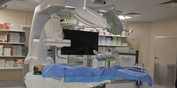 Endovascular robotics removes the interventionist from theatre to operate remotely from a cockpit